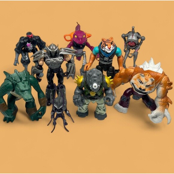 TMNT Teenage Mutant Ninja Turtles Villain Figures Lot of 9 Playmates 2012-2014 - Picture 1 of 16